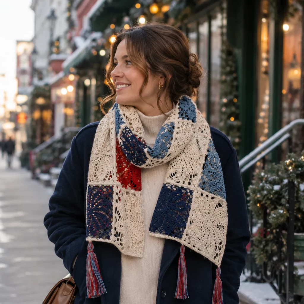 Vintage Lace Patchwork Crochet Vest Pattern: A Beautiful Floral Motif Layering Piece (photo 1)