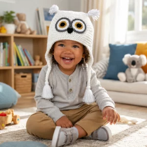 Adorable Crochet Owl Hat Pattern – A Cozy and Cute DIY Project for Babies and Kids (photo 3)
