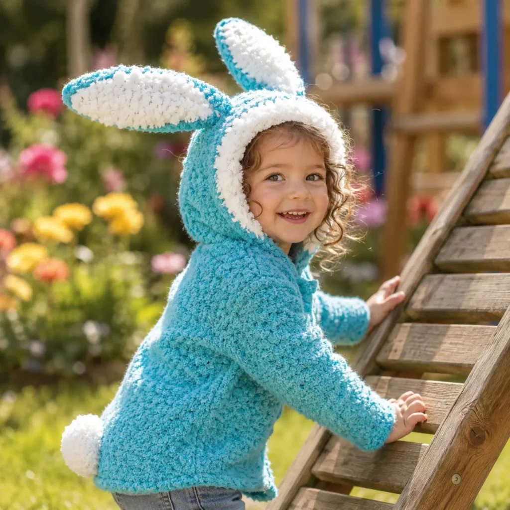 Cozy Bunny Hooded Sweater Crochet Pattern – A Soft and Adorable DIY Project for Babies and Toddlers (photo 3)