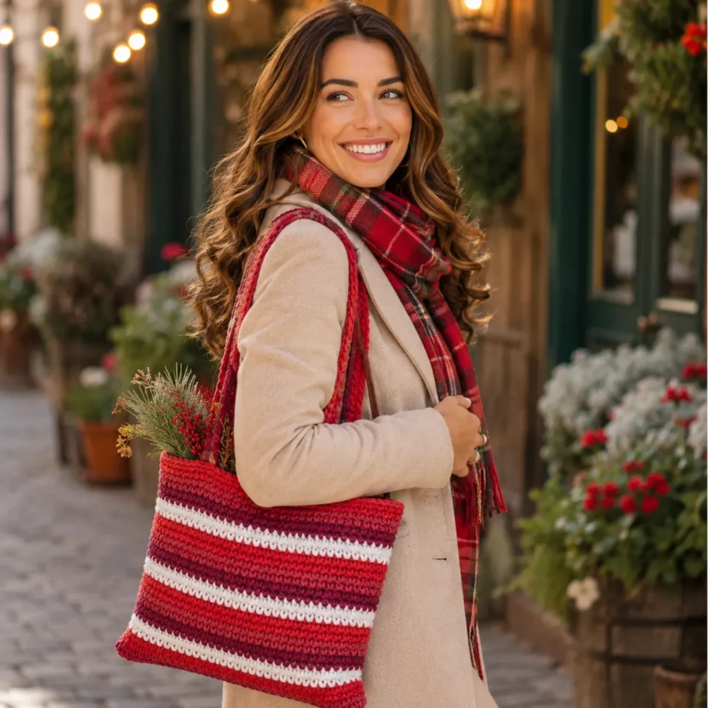Festive Crochet Gift Sack Pattern – A Reusable Holiday Storage Bag for Christmas Gifts (photo 3)