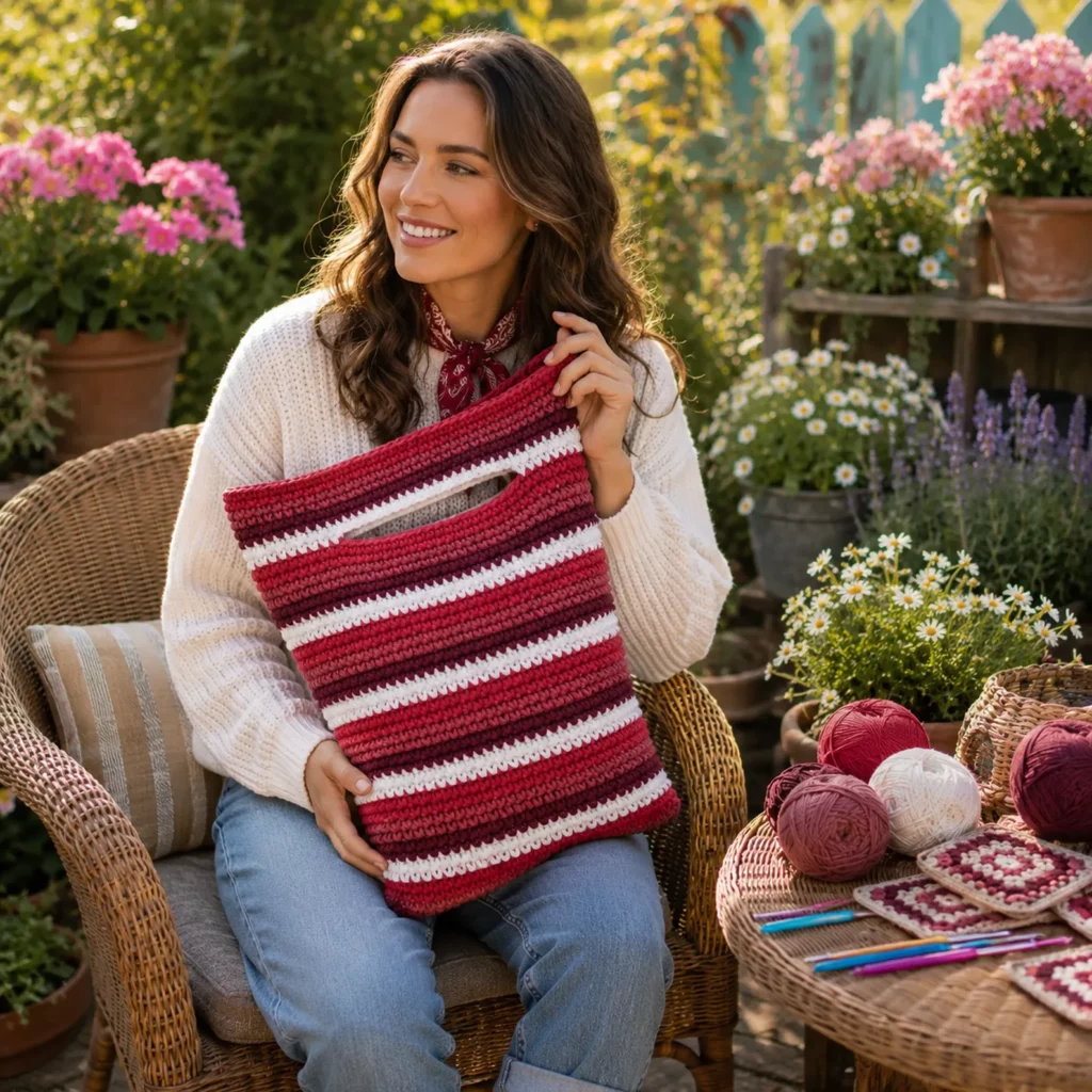 Festive Crochet Gift Sack Pattern – A Reusable Holiday Storage Bag for Christmas Gifts (photo 1)