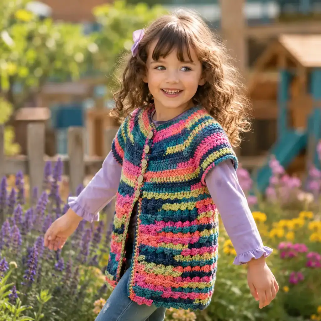 Colorful Baby Crochet Cardigan Pattern: A Bright and Cozy Handmade Sweater for Little Ones