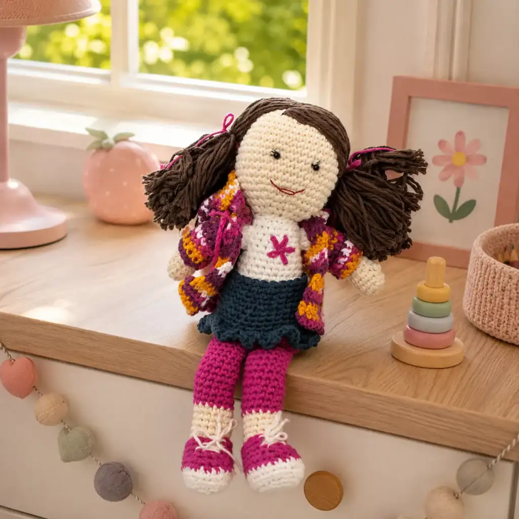 Crochet Doll Pattern: Create a Charming Handmade Doll with Stylish Outfit