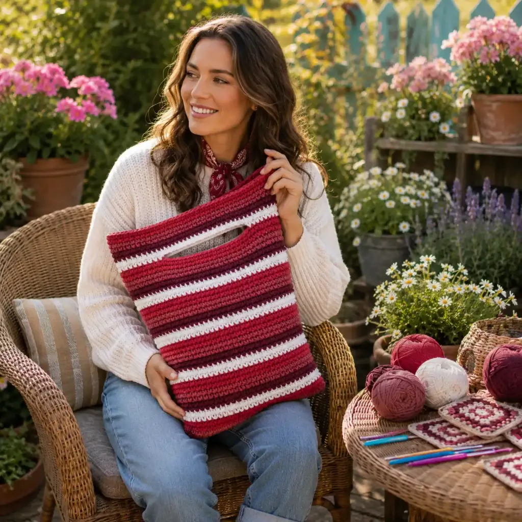 Festive Crochet Gift Sack Pattern – A Reusable Holiday Storage Bag for Christmas Gifts
